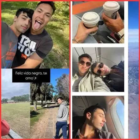 Ignacio Lago junto a su novio