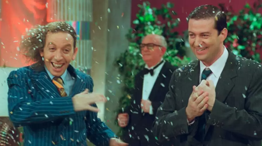 Diego Capusotto y Fabio Alberti cuando protagonizaban el �xito de Todo x 2 pesos.