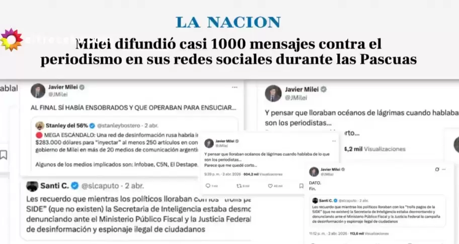 Pergolini apuntó contra Milei por su furia en redes