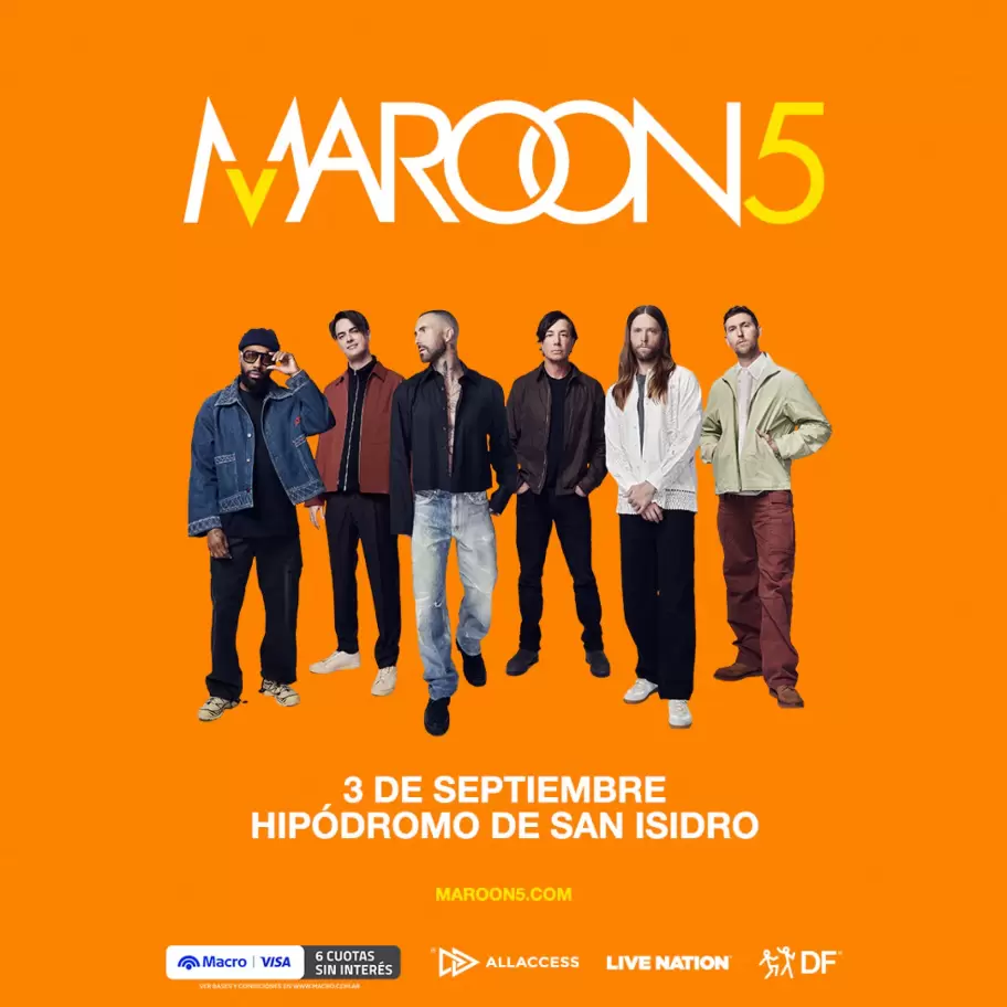 Maroon 5 vuelve a Argentina después de cuatro años