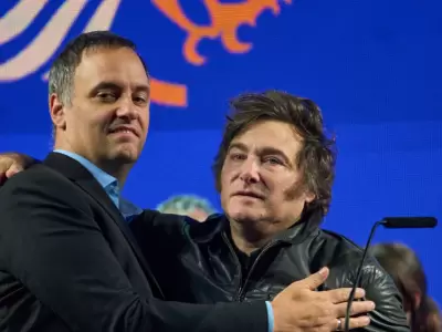 Javier Milei, cuando todav�a se mostraba con Adorni