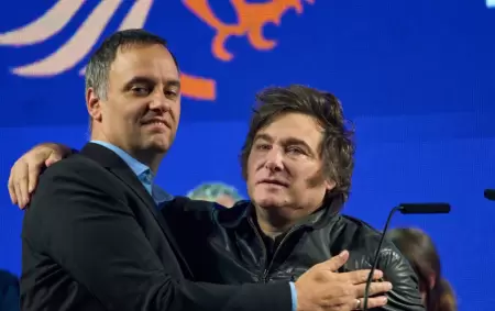 Javier Milei, cuando todav�a se mostraba con Adorni