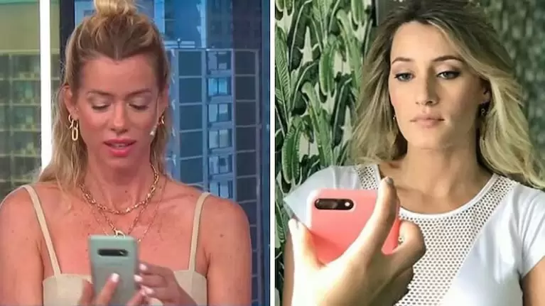Nicole Neumann habría enviado audios irreproducibles a Mica Viciconte