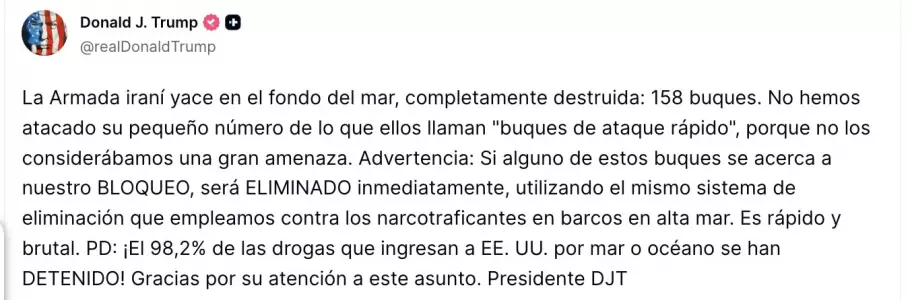 La fuerte amenaza de Trump sobre Ir�n