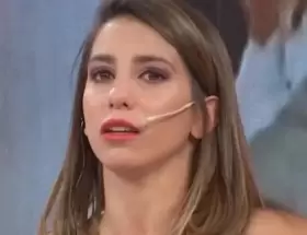 Cinthia Fern�ndez y un momento en el que se qued� sin aire.