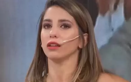 Cinthia Fern�ndez y un momento en el que se qued� sin aire.