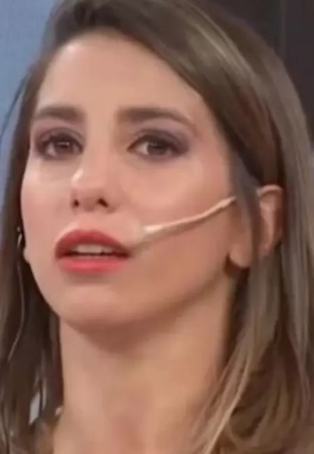 Cinthia Fern�ndez y un momento en el que se qued� sin aire.