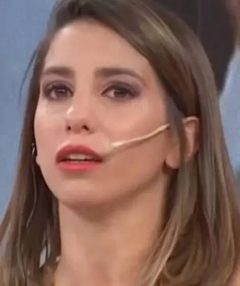 Cinthia Fern�ndez y un momento en el que se qued� sin aire.