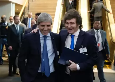 Luis Caputo y javier Milei