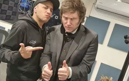 "El Dipy" junto a Milei