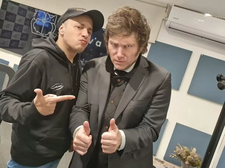 "El Dipy" junto a Milei