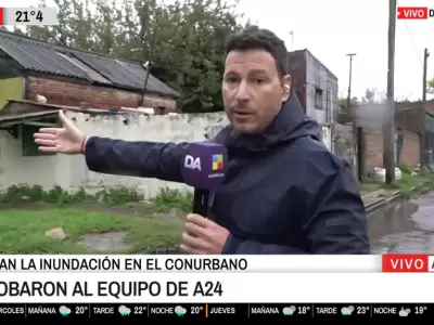 El movilero Diego Lewen y su camar�grafo sufrieron un robo en Dock Sud.