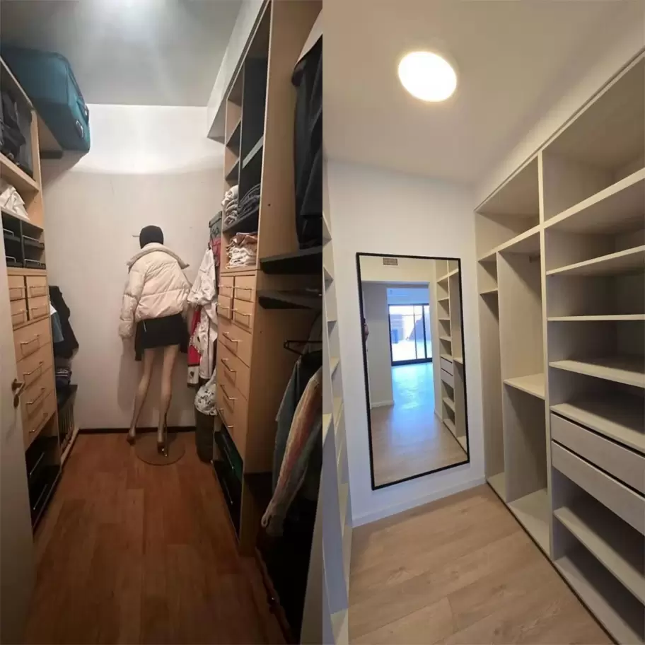 El antes y el después del departamento de Manuel Adorni en Caballito.