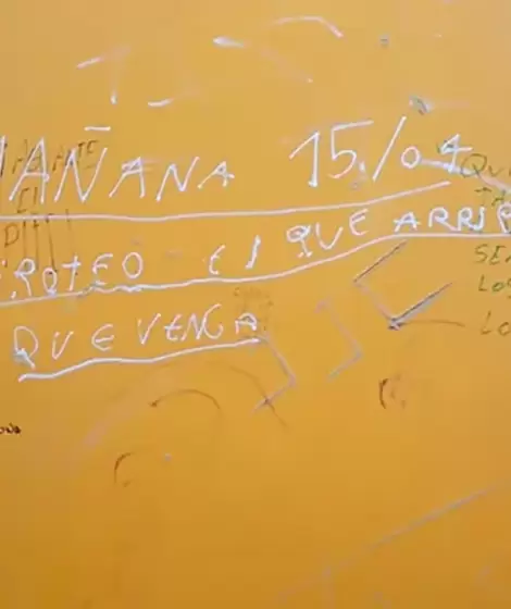 Una de las amenazas que aparecieron en escuelas argentinas