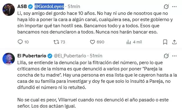 Lilia Lemoine cruz� a militantes, defendi� a Pareja y agit� la crisis digital del oficialismo