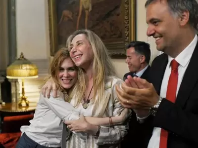 Lilia Lemoine, Karina Milei y Manuel Adorni