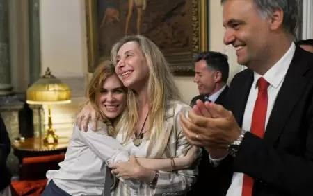 Lilia Lemoine, Karina Milei y Manuel Adorni