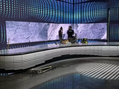 La escenograf�a de LN+