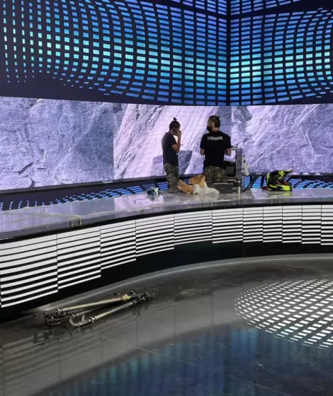 La escenograf�a de LN+