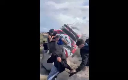 Un espectador muri� en un impactante accidente en el Rally Sudamericano
