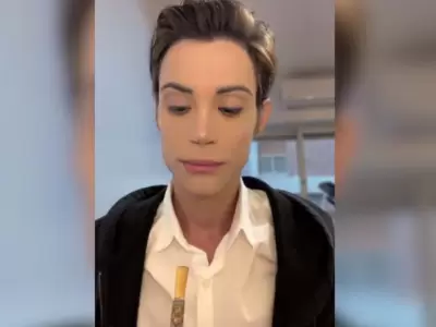 Felipe Pettinato esper� el veredicto tomando mate