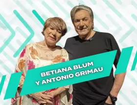 Betiana Blum junto a Antonio Grimau