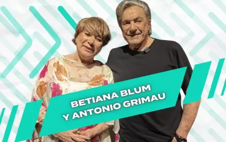 Betiana Blum junto a Antonio Grimau