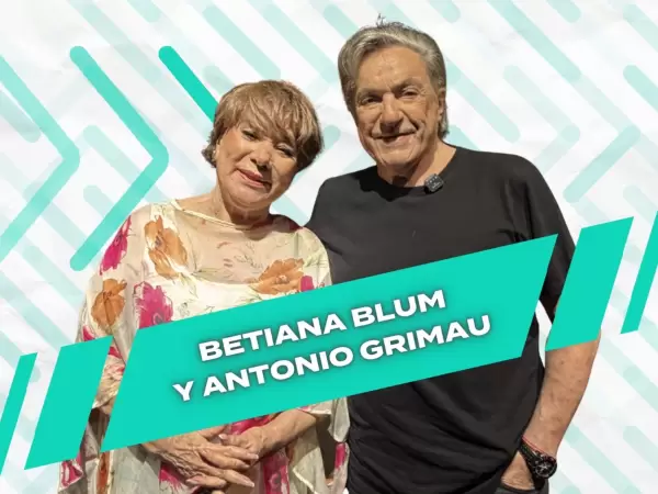 Betiana Blum junto a Antonio Grimau
