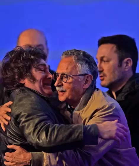 Javier Milei y Mario Lugones