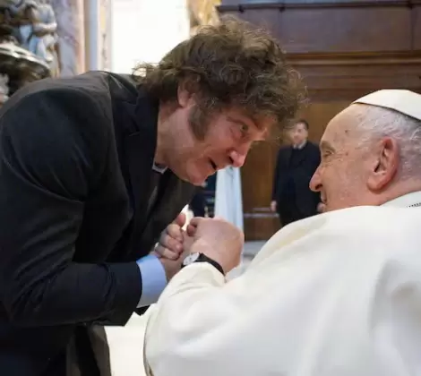Javier Milei sobre el papa Francisco