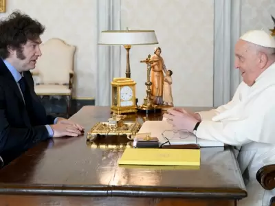 Javier Milei junto al Papa Francisco