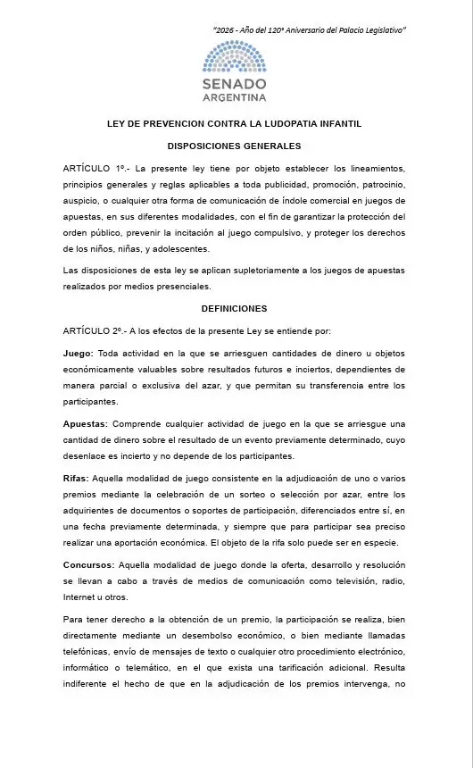 Zamora impulsa una ley para frenar la ludopat�a infantil