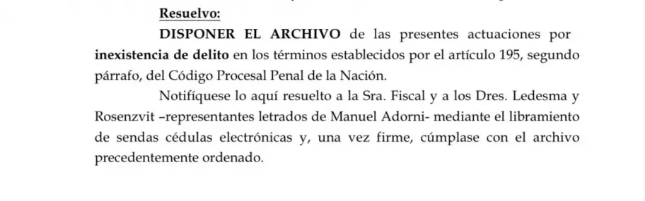 El Juez Daniel Rafecas archiv� la causa por subir a la esposa de Adorni al avi�n presidencial