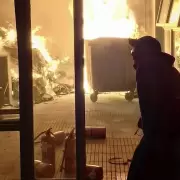 Impactante incendio en la Facultad de Ciencias Sociales de la UBA: el fuego fue controlado