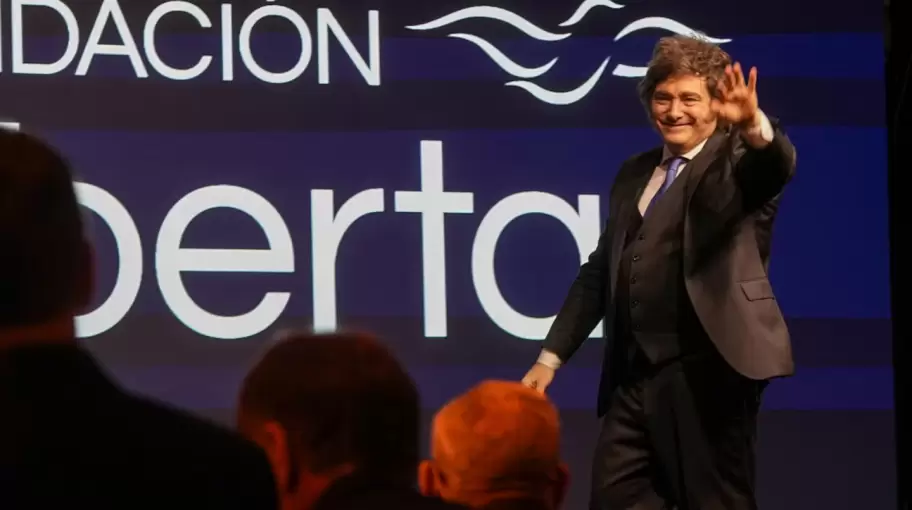 Javier Milei en la cena anual de la Fundaci�n Libertad