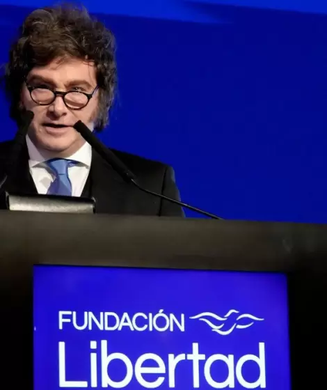 Javier Milei en la cena anual de la Fundaci�n Libertad