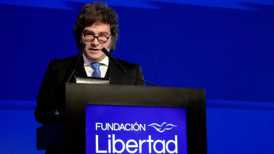 Javier Milei en la cena anual de la Fundaci�n Libertad