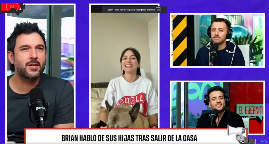 Tessie Poza cruz� a Brian Sarmiento tras su salida de Gran Hermano