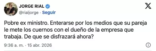 Jorge Rial habl� de una crisis rom�ntica en la pol�tica y Luis Petri se defendi� con la misma muletilla que otros libertarios