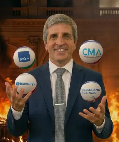 Luis Caputo hace malabares para contener su plan econ�mico a base de privatizaciones y promesas