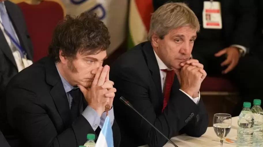 Javier Milei y Luis Caputo