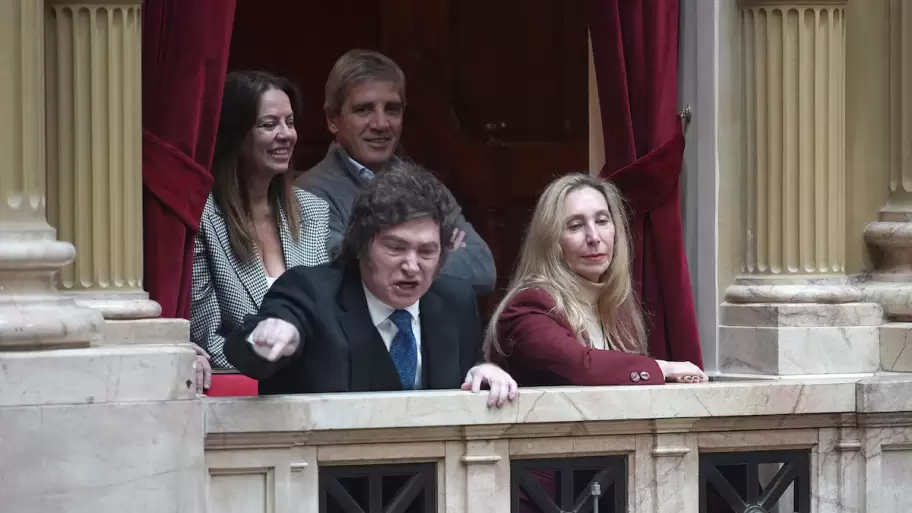 Adorni durante su informe de gesti�n en el Congreso