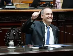 Adorni durante su informe de gesti�n en el Congreso