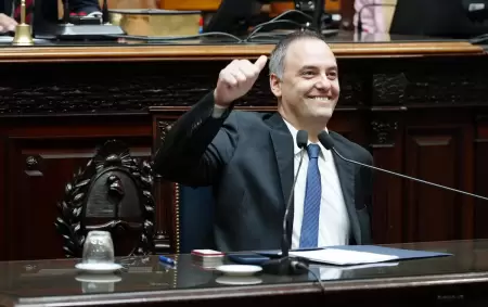 Adorni durante su informe de gesti�n en el Congreso