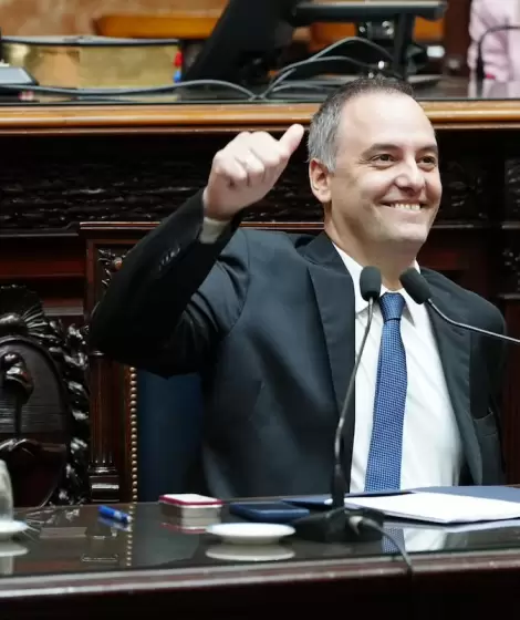 Adorni durante su informe de gesti�n en el Congreso