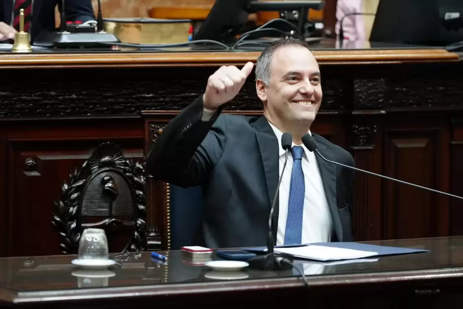 Adorni durante su informe de gesti�n en el Congreso
