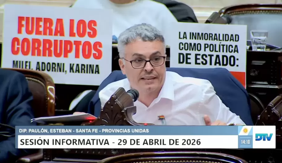 Paul�n cruz� a Adorni en Diputados por la "vara moral" del Gobierno y denunci� un "regalo" en la privatizaci�n de Intercargo