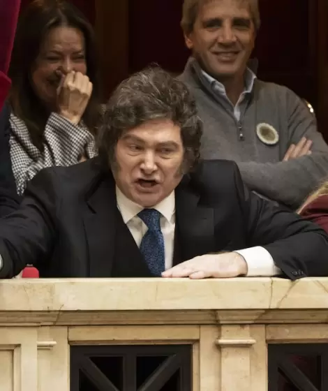 Javier Milei en el Congreso Nacional.