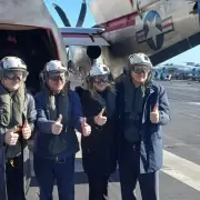 Javier Milei se subi� al portaaviones nuclear USS Nimitz y profundiz� su alineamiento con Estados Unidos