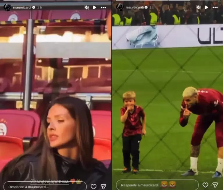 Mauro Icardi presumi� a la China Su�rez y Amancio Vicu�a